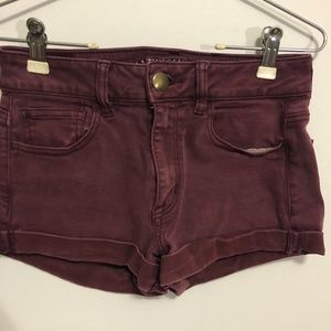 American Eagle Maroon Shorts